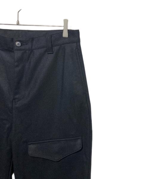 SOPHNET.（ソフネット）SOPHNET. (ソフネット) LIGHT MELTON WOOL ROYAL NAVY PANTS ブラック サイズ:2 未使用品の古着・服飾アイテム
