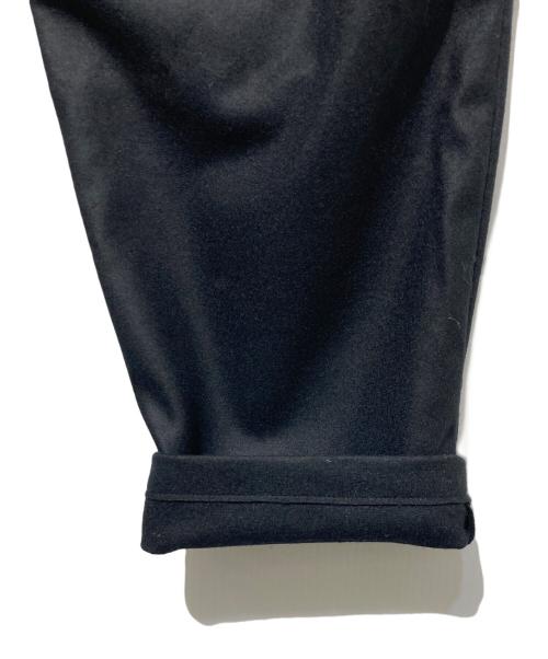 SOPHNET.（ソフネット）SOPHNET. (ソフネット) LIGHT MELTON WOOL ROYAL NAVY PANTS ブラック サイズ:2 未使用品の古着・服飾アイテム