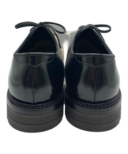 PUBLIC TOKYO（パブリックトウキョウ）PUBLIC TOKYO (パブリックトウキョウ) SCOTCHGARD レザープレーントゥシューズ ブラック サイズ:2 未使用品の古着・服飾アイテム