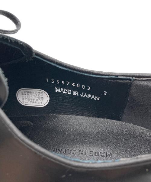 PUBLIC TOKYO（パブリックトウキョウ）PUBLIC TOKYO (パブリックトウキョウ) SCOTCHGARD レザープレーントゥシューズ ブラック サイズ:2 未使用品の古着・服飾アイテム