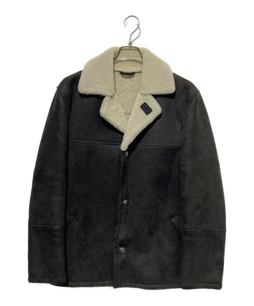 Ron Herman（ロンハーマン）Ron Herman (ロンハーマン) コンチョボタンムートンコート ブラック サイズ:Ｌの古着・服飾アイテム