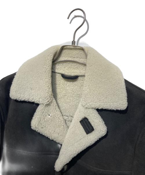 Ron Herman（ロンハーマン）Ron Herman (ロンハーマン) コンチョボタンムートンコート ブラック サイズ:Ｌの古着・服飾アイテム