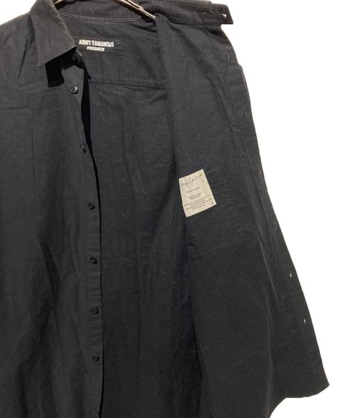 Yohji Yamamoto pour homme（ヨウジヤマモト プールオム）Yohji Yamamoto pour homme (ヨウジヤマモト プールオム) パリコレクションスタッフロングシャツ ブラック サイズ:Lの古着・服飾アイテム