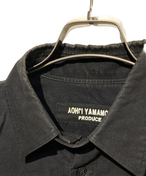 Yohji Yamamoto pour homme（ヨウジヤマモト プールオム）Yohji Yamamoto pour homme (ヨウジヤマモト プールオム) パリコレクションスタッフロングシャツ ブラック サイズ:Lの古着・服飾アイテム
