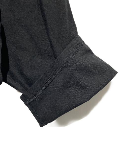 yohji yamamoto+noir（ヨウジヤマモトプリュスノアール）yohji yamamoto+Noir (ヨウジヤマモトプリュスノアール) フーデッドロングカットソー ブラック サイズ:2の古着・服飾アイテム