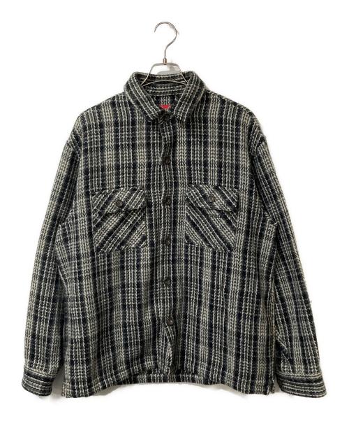 SUPREME（シュプリーム）Supreme (シュプリーム) Heavy Flannel Shirt / ヘビーフランネルシャツ グレー サイズ:Mの古着・服飾アイテム