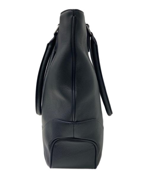 PELLE MORBIDA（ペッレモルビダ）PELLE MORBIDA (ペッレモルビダ) レザートートバッグ ネイビーの古着・服飾アイテム
