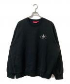 SUPREMEシュプリーム）の古着「Crest Crewneck スウェット」｜ブラック