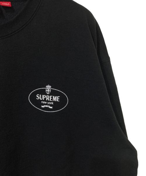 SUPREME（シュプリーム）Supreme (シュプリーム) Crest Crewneck スウェット ブラック サイズ:XLの古着・服飾アイテム