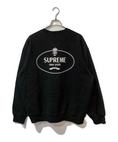 SUPREME（シュプリーム）Supreme (シュプリーム) Crest Crewneck スウェット ブラック サイズ:XLの古着・服飾アイテム