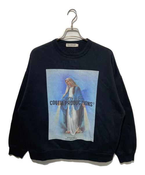COOTIE PRODUCTIONS（クーティープロダクツ）COOTIE PRODUCTIONS (クーティープロダクツ) Print Crewneck Sweatshirt ブラック サイズ:Ｍの古着・服飾アイテム