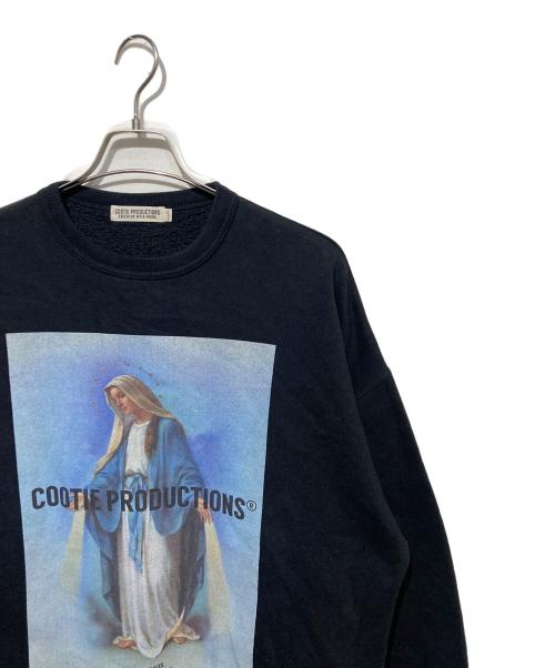 COOTIE PRODUCTIONS（クーティープロダクツ）COOTIE PRODUCTIONS (クーティープロダクツ) Print Crewneck Sweatshirt ブラック サイズ:Ｍの古着・服飾アイテム