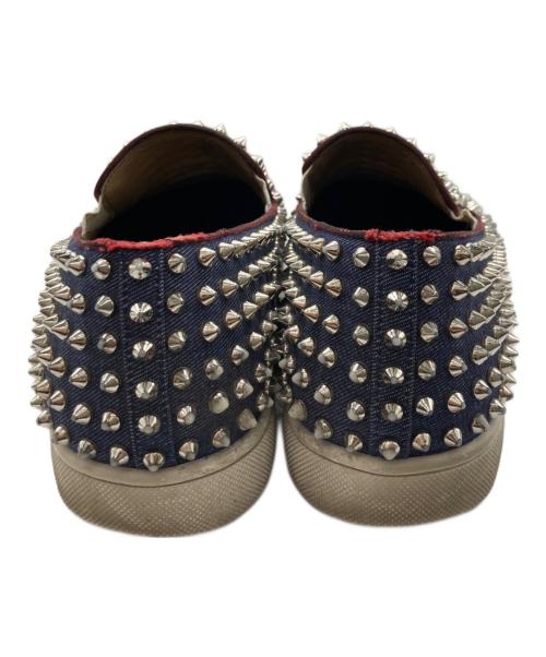 Christian Louboutin（クリスチャン・ルブタン）Christian Louboutin (クリスチャン・ルブタン) スタッズスリッポン インディゴ サイズ:不明の古着・服飾アイテム