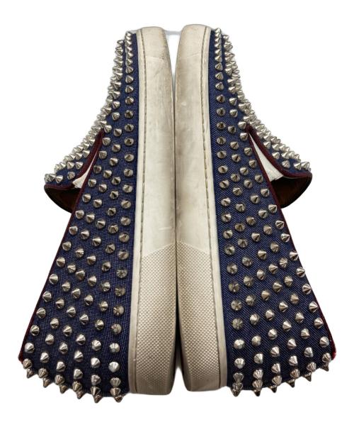 Christian Louboutin（クリスチャン・ルブタン）Christian Louboutin (クリスチャン・ルブタン) スタッズスリッポン インディゴ サイズ:不明の古着・服飾アイテム