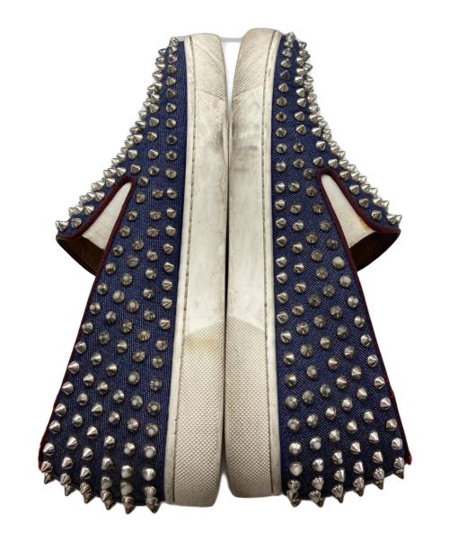 Christian Louboutin（クリスチャン・ルブタン）Christian Louboutin (クリスチャン・ルブタン) スタッズスリッポン インディゴ サイズ:不明の古着・服飾アイテム