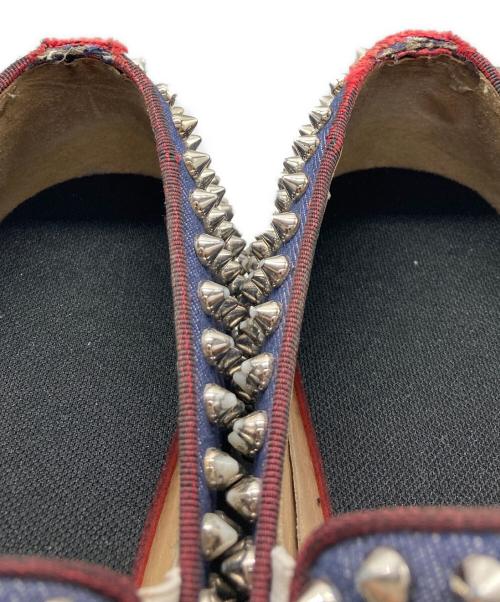 Christian Louboutin（クリスチャン・ルブタン）Christian Louboutin (クリスチャン・ルブタン) スタッズスリッポン インディゴ サイズ:不明の古着・服飾アイテム