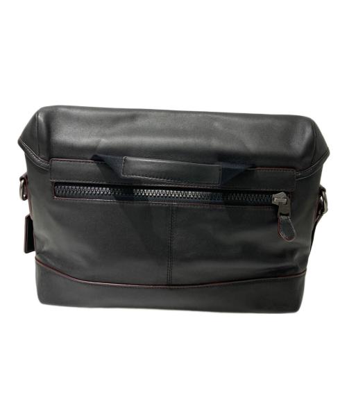 COACH（コーチ）COACH (コーチ) レザーメッセンジャーバッグ ブラックの古着・服飾アイテム
