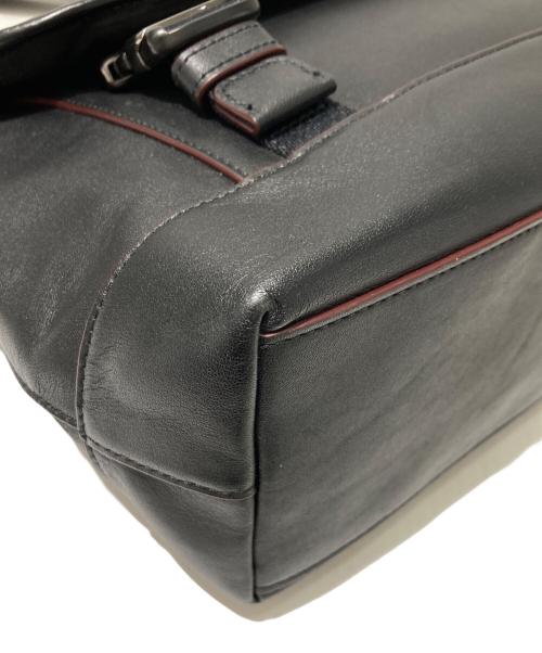 COACH（コーチ）COACH (コーチ) レザーメッセンジャーバッグ ブラックの古着・服飾アイテム