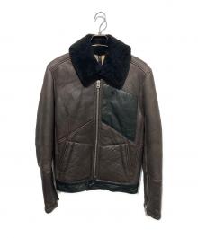 G-STAR RAW（ジースターロゥ）の古着「PILOT LEATHER JACKET」｜ブラウン