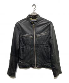 G-STAR RAW（ジースターロゥ）の古着「RE LEATHER BIKER JKT」｜ブラック