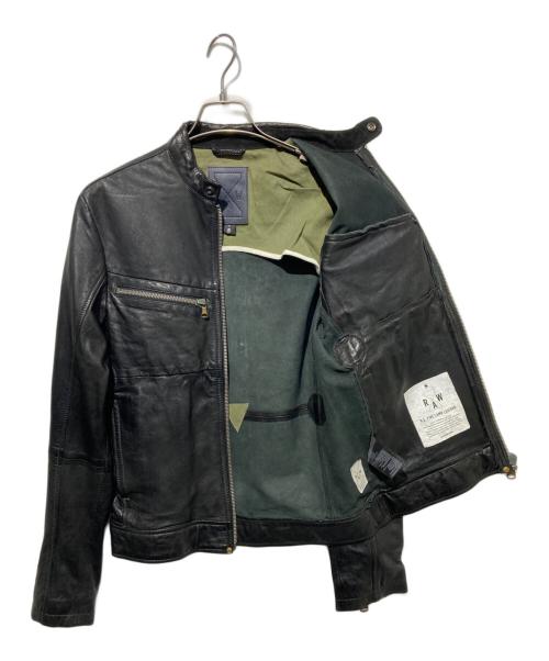 G-STAR RAW（ジースターロゥ）G-STAR RAW (ジースターロゥ) RE LEATHER BIKER JKT ブラック サイズ:XSの古着・服飾アイテム