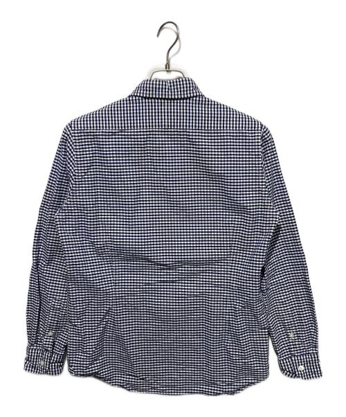 NIGEL CABOURN（ナイジェルケーボン）NIGEL CABOURN (ナイジェルケーボン) BRITISH OFFICERS SHIRT ホワイト×ネイビー サイズ:46の古着・服飾アイテム