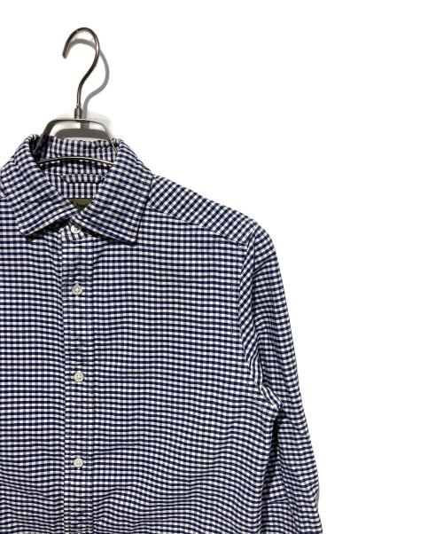 NIGEL CABOURN（ナイジェルケーボン）NIGEL CABOURN (ナイジェルケーボン) BRITISH OFFICERS SHIRT ホワイト×ネイビー サイズ:46の古着・服飾アイテム