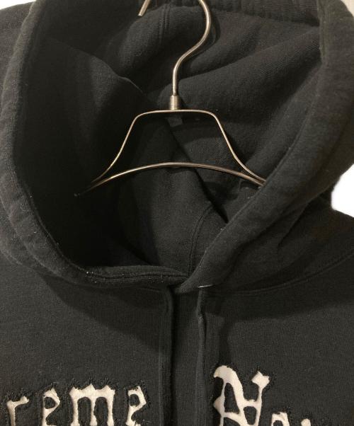 SUPREME（シュプリーム）Supreme (シュプリーム) Contrast Cutout Hooded Sweatshirt ブラック サイズ:XLの古着・服飾アイテム