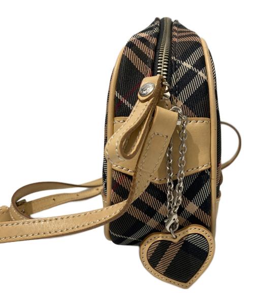 BURBERRY BLUE LABEL（バーバリー ブルー レーベル）BURBERRY BLUE LABEL (バーバリー ブルー レーベル) チェック柄ショルダーバッグ グレーの古着・服飾アイテム