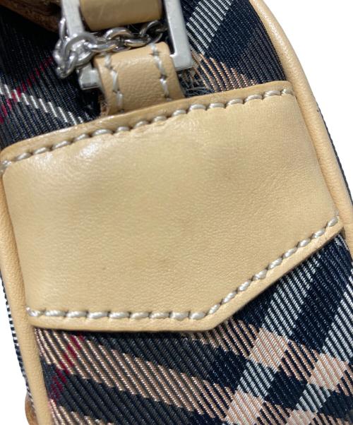 BURBERRY BLUE LABEL（バーバリー ブルー レーベル）BURBERRY BLUE LABEL (バーバリー ブルー レーベル) チェック柄ショルダーバッグ グレーの古着・服飾アイテム
