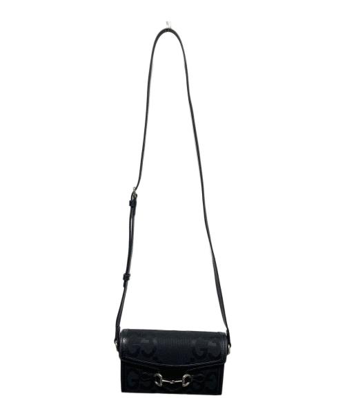GUCCI（グッチ）GUCCI (グッチ) ホースビット1955 ミニショルダーバッグ ブラックの古着・服飾アイテム
