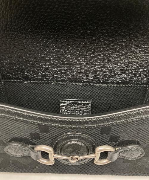 GUCCI（グッチ）GUCCI (グッチ) ホースビット1955 ミニショルダーバッグ ブラックの古着・服飾アイテム