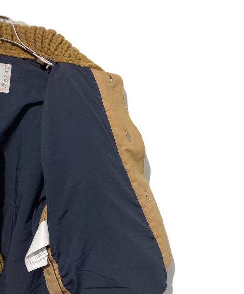sacai（サカイ）sacai (サカイ) CarHartt (カーハート) ニットジャケット キャメル サイズ:1の古着・服飾アイテム