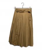 sacai×CarHarttサカイ×カーハート）の古着「WIP PLEATED SKIRT」｜ベージュ
