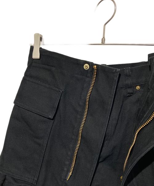 sacai（サカイ）sacai (サカイ) CarHartt (カーハート) WIP Suiting Bonding Skirt ブラックの古着・服飾アイテム