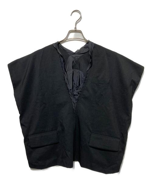 sacai（サカイ）sacai (サカイ) プルオーバーベスト ブラック サイズ:1の古着・服飾アイテム
