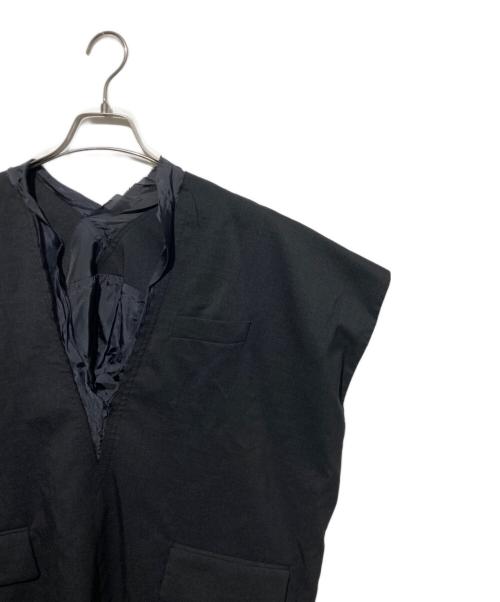 sacai（サカイ）sacai (サカイ) プルオーバーベスト ブラック サイズ:1の古着・服飾アイテム