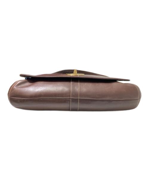 COACH（コーチ）COACH (コーチ) ターンロックワンショルダーバッグ ブラウンの古着・服飾アイテム