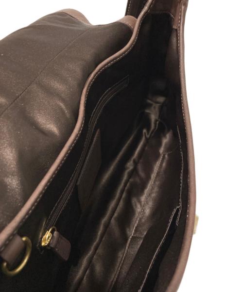 COACH（コーチ）COACH (コーチ) ターンロックワンショルダーバッグ ブラウンの古着・服飾アイテム
