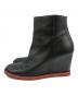 MM6 Maison Margiela (エムエムシックスメゾンマルジェラ) ウェッジソールブーツ ブラック サイズ:39 1/2：10000円