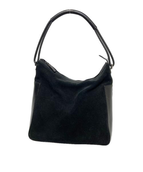 GUCCI（グッチ）GUCCI (グッチ) スエードワンショルダーバッグ ブラックの古着・服飾アイテム