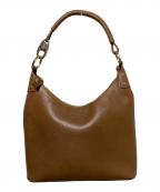 GUCCIグッチ）の古着「レザーワンショルダーバッグ」｜ブラウン