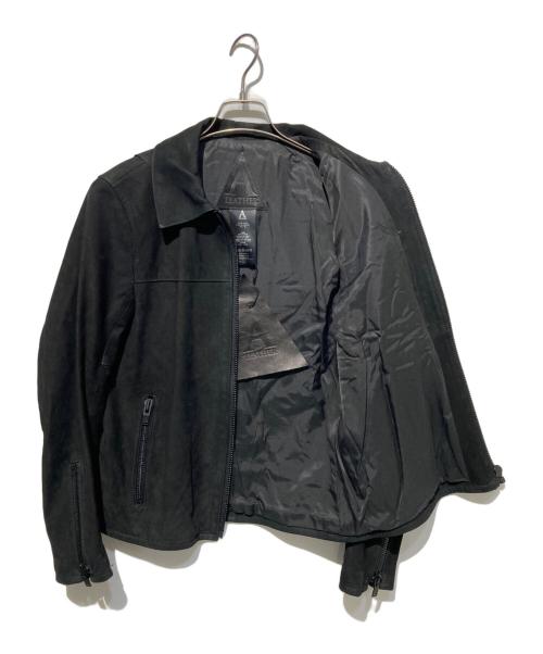 A LEATHER（ア レザー）A LEATHER (ア レザー) Drizzler jacket ブラック サイズ:52の古着・服飾アイテム