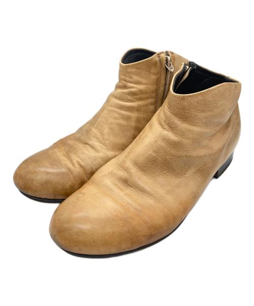 PADRONE（パドローネ）PADRONE (パドローネ) SIDE ZIP SHORT BOOTS ブラウン サイズ:40の古着・服飾アイテム