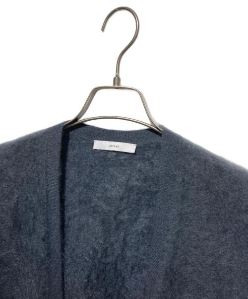 ASTRAET（アストラット）ASTRAET (アストラット) カシミヤ 12G ファー ロングカーディガン グレー サイズ:　の古着・服飾アイテム