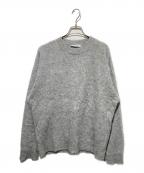 DOMELLEドメル）の古着「FUR CASHMERE PULLOVER」｜グレー