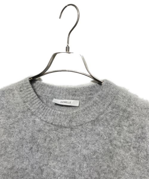 DOMELLE（ドメル）DOMELLE (ドメル) FUR CASHMERE PULLOVER グレー サイズ:9の古着・服飾アイテム
