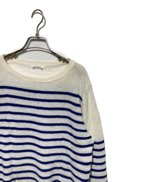 Couture d'adam（クチュールドアダム）COUTURE D'ADAM (クチュールドアダム) カシミヤニット ベージュ×ブルー サイズ:40の古着・服飾アイテム
