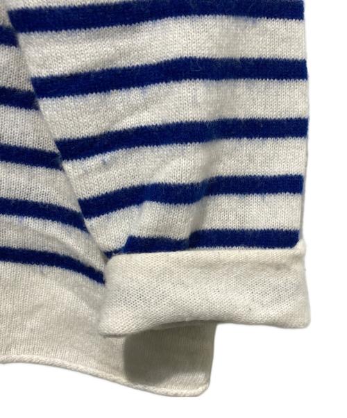 Couture d'adam（クチュールドアダム）COUTURE D'ADAM (クチュールドアダム) カシミヤニット ベージュ×ブルー サイズ:40の古着・服飾アイテム