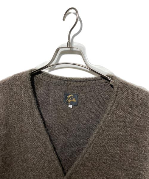 Needles（ニードルズ）Needles (ニードルズ) Mohair Cardigan - Solid ブラウン サイズ:Ｌの古着・服飾アイテム